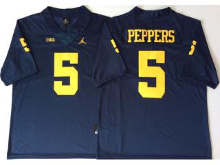 Jordan Brand Michigan Wolverines 5 Jabrill Peppers Limited College Football Jersey Navy Blue