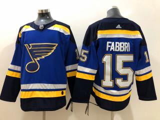 Adidas Classic St. Louis Blues 15 Robby Fabbri Ice Hockey Jersey Blue