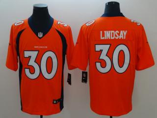 Denver Broncos 30 Phillip Lindsay Football Jersey Legend Orange