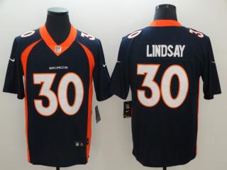 Denver Broncos 30 Phillip Lindsay Football Jersey Legend Navy Blue