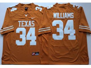 Texas Longhorns 34 Ricky Williams College Football Jersey Yellow