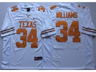 Texas Longhorns 34 Ricky Williams College Football Jersey White