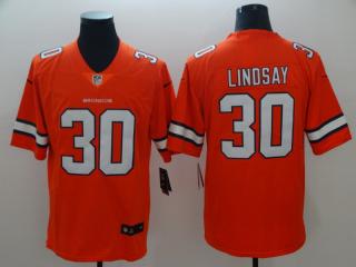 Denver Broncos 30 Phillip Lindsay Football Jersey Legend Orange