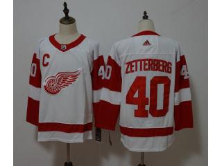 Adidas Classic Detroit Red Wings 40 Henrik Zetterberg Ice Hockey Jersey White