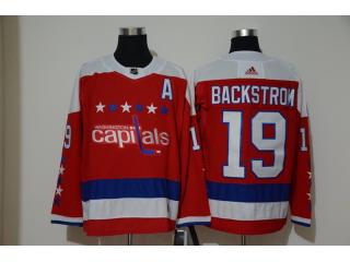 Adidas Classic Washington Capitals  19 Nicklas Backstrom Ice Hockey Jersey Red