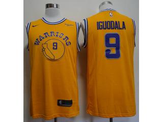 Nike Golden State Warrior 9 Andre Iguodala Basketball Jersey Yellow new fans Edition