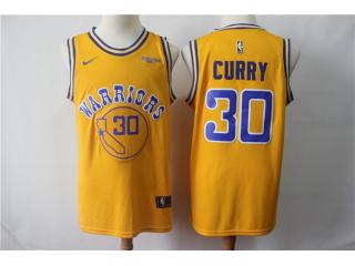 Nike Golden State Warrior 30 Stephen Curry Basketball Jersey Yellow new fans Edition