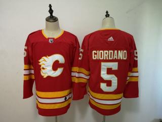 Adidas Classic Calgary Flames 5 Mark Giordano Ice Hockey Jersey Red