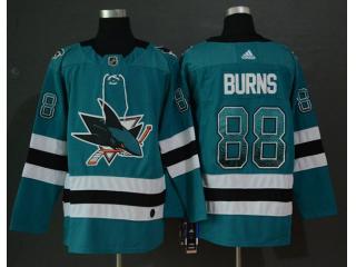 Adidas Classic San Jose Sharks 88 Brent Burns Ice Hockey Jersey Green