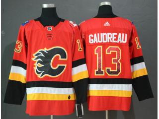 Adidas Calgary Flames 13 Johnny Gaudreau Ice Hockey Jersey Red