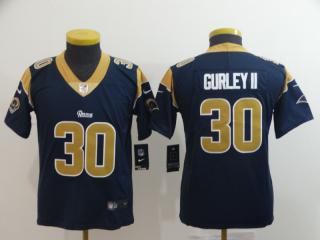 Youth St. Louis Rams 30 Todd Gurley II Football Jersey Legend Navy Blue