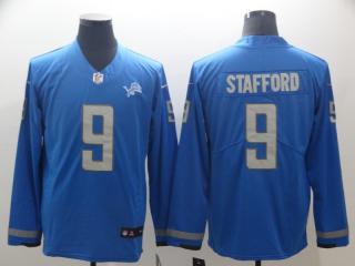 Detroit Lions 9 Matthew Stafford Football Jersey Legend Light blue Long sleeves