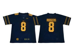 California Golden Bears 8 Aaron Rodgers College Football Jersey Navy Blue