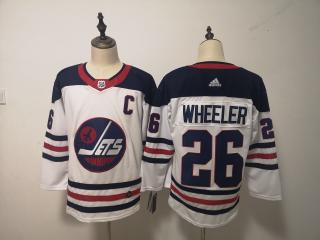Adidas Classic Winnipeg Jets 26 Blake Wheeler Ice Hockey Jersey White