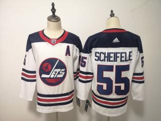 Adidas Classic Winnipeg Jets 55 Mark Scheifele Ice Hockey Jersey White