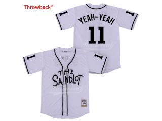 The Sandlot 11 YEAH-YEAH Baseball Jersey White Retro