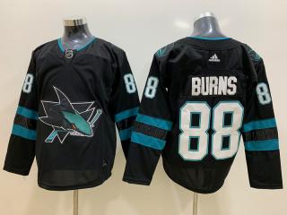Adidas Classic San Jose Sharks 88 Brent Burns Ice Hockey Jersey Black