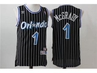 Orlando Magic 1 Tracy McGrady Basketball Jersey Black retro Edition