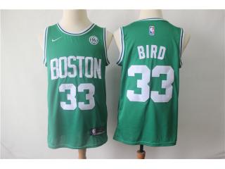 Nike Boston Celtics 33 Larry Bird Basketball Jersey Green Playre Edition