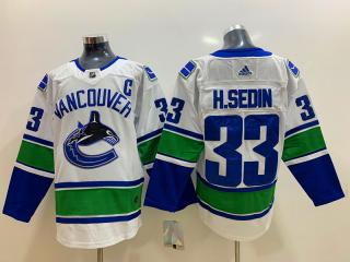 Adidas Classic Vancouver Canucks 33 Henrik Sedin Ice Hockey Jersey White
