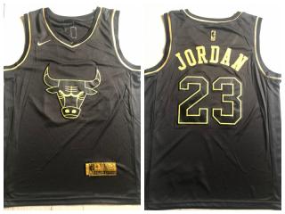 Nike Chicago Bulls 23 Michael Jordan Basketball Jersey Golden Fan Edition