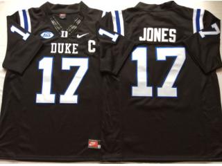 Duke Blue Devils 17 Daniel Jones College Football Jersey Black