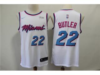 Nike Miami Heat 22 Jimmy Butler Basketball Jersey White City Edition