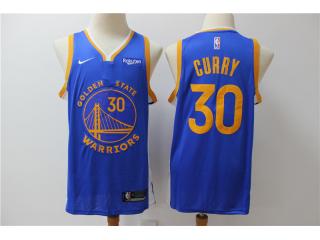 Nike Golden State Warrior 30 Stephen Curry Basketball Jersey Blue Fans version
