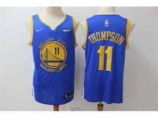Nike Golden State Warrior 11 klay Thompson Basketball Jersey Blue Fan Edition
