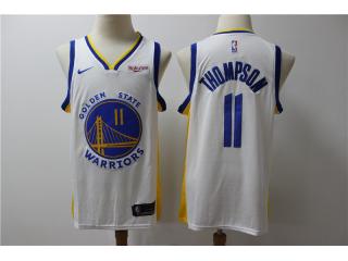 Nike Golden State Warrior 11 klay Thompson Basketball Jersey White Fan Edition