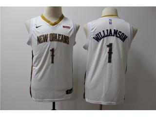 Youth New Orleans Pelicans 1 Winning Williamson Basketball Jersey White Fan version