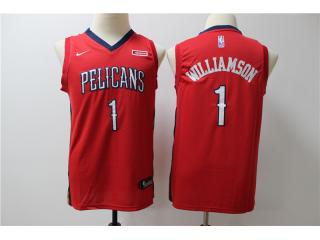 Youth New Orleans Pelicans 1 Winning Williamson Basketball Jersey Red Fan version