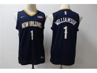 Youth New Orleans Pelicans 1 Winning Williamson Basketball Jersey Navy Blue Fan version