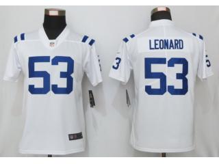Women Indianapolis Colts 53 Darius Leonard Football Jersey Legend White