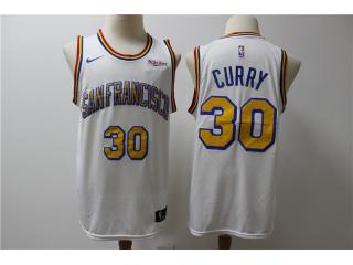 Nike Golden State Warrior 30 Stephen Curry Basketball Jersey White Fans