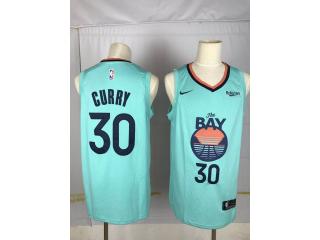 Nike Golden State Warrior 30 Stephen Curry Basketball Jersey Green Fan 