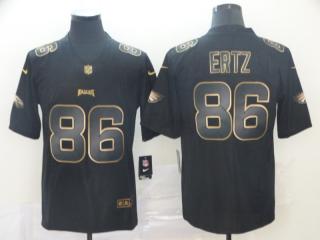 Philadelphia Eagles 86 Zach Ertz Football Jersey Legendary Black gold