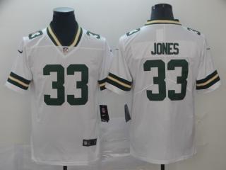 Green Bay Packers 33 Aaron Jones Football Jersey Legend White