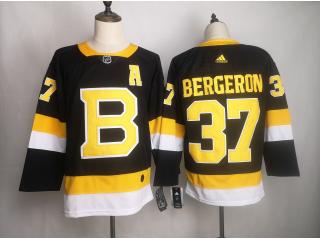 Adidas Classic Boston Bruins 37 Patrice Bergeron Ice Hockey Jersey Black