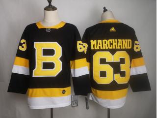 Adidas Classic Boston Bruins 63 Brad Marchand Ice Hockey Jersey Black