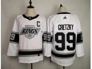 Adidas Classic Los Angeles Kings 99 Wayne Gretzky Ice Hockey Jersey White