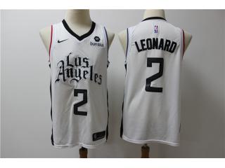 Nike L.A. Clippers 2 Kawhi Leonard Basketball Jersey White City version