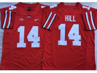 Ohio State 14 K.J. Hill College Football Jersey Red