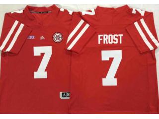 New Nebraska Cornhuskers 7 Scott Frost College Football Jersey Red