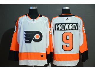 Adidas Classic Philadelphia Flyers 9 Ivan ProvorovIce Hockey Jersey White