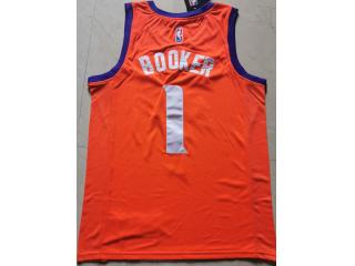 Nike Feinikesi suns 1 Devin Booker Basketball Jersey Orange Fans Edition