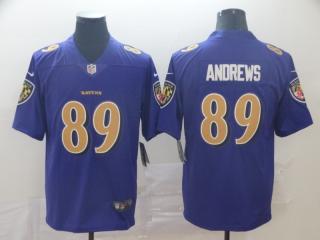 Baltimore Ravens 89 Mark Andrews Football Jersey Limited Purple