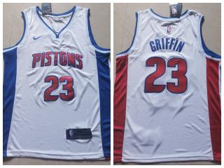 Nike Detroit Pistons 23 Blake Griffin Basketball Jersey White Fan edition