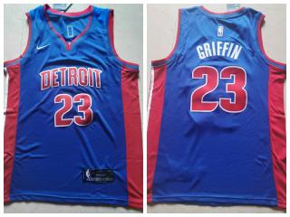 Nike Detroit Pistons 23 Blake Griffin Basketball Jersey Blue Fan edition