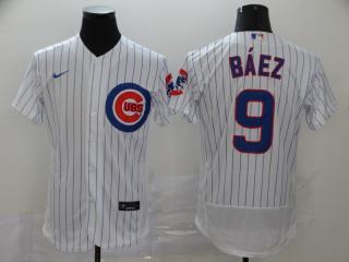 Nike Chicago Cubs 9 Javier Baez Flexbase Baseball Jersey White